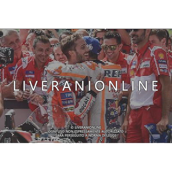 13.08.2017. RedBull Ring, Spielberg, Austria.Andrea Dovizioso e Marc MArquez ©Piazzolla/AGENZIA ALDO LIVERANI SAS Motomondiale Gara MotoGp Austria RedBull Ring, Spielberg, 13.08.2017