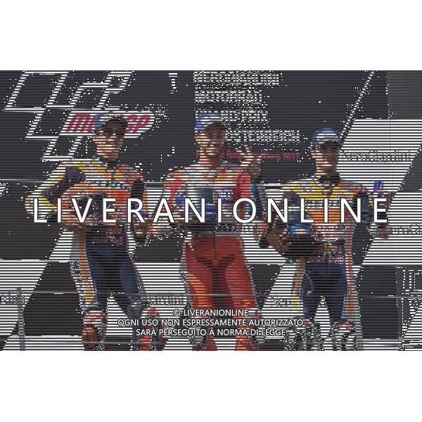 13.08.2017. RedBull Ring, Spielberg, Austria.Marc Marquez, Andrea Dovizioso e Dani Pedrosa ©Piazzolla/AGENZIA ALDO LIVERANI SAS Motomondiale Gara MotoGp Austria RedBull Ring, Spielberg, 13.08.2017