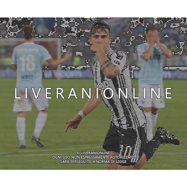 Supercoppa TIM 2017 Roma - 13.08.2017 Juventus-Lazio Nella Foto: paulo dybala esultanza dopo il gol /Ph.Vitez-Ag. Aldo Liverani