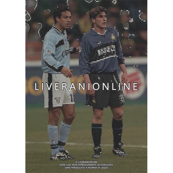 27-01-1999 MILANO-COPPA ITALIA TIM INTER LAZIO 5-2 NELLA FOTO ALESSANDRO NESTA E NICOLA VENTOLA AG ALDO LIVERANI SAS