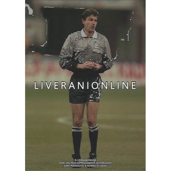 27-01-1999 MILANO-COPPA ITALIA TIM INTER LAZIO 5-2 NELLA FOTO ARBITRO PIERO CECCARINI AG ALDO LIVERANI SAS