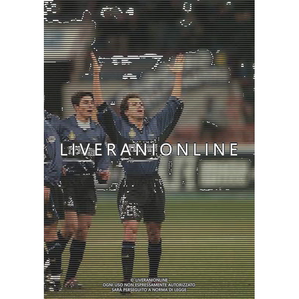 27-01-1999 MILANO-COPPA ITALIA TIM INTER LAZIO 5-2 NELLA FOTO BENOIT CAUET AG ALDO LIVERANI SAS