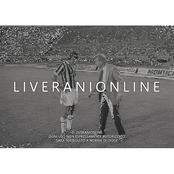 22-06-1983 TORINO- FINALE DI COPPA ITALIA JUVENTUS VERONA 3-0 NELLA FOTO ANTONIO CABRINI E GIOVANNI TRAPATTONI AG ALDO LIVERANI SAS