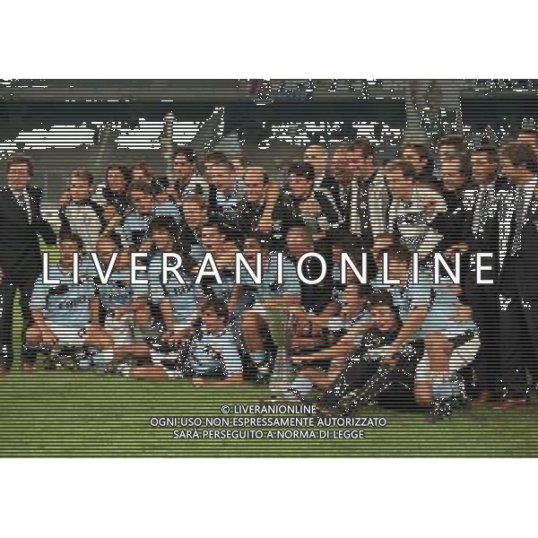 29-08 1998 TORINO- SUPERCOPPA ITALIANA JUVENTUS LAZIO 1-2 NELLA FOTO I GIOCATORI DELLA LAZIO VINCITORI DELLA SUPERCOPPA ITALIANA AG ALDO LIVERANI SAS