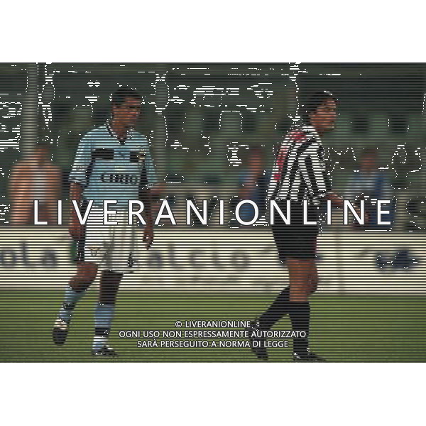 29-08 1998 TORINO- SUPERCOPPA ITALIANA JUVENTUS LAZIO 1-2 NELLA FOTO GIOVANNI LOPEZ E FILIPPO INZAGHI AG ALDO LIVERANI SAS