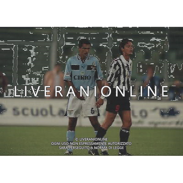 29-08 1998 TORINO- SUPERCOPPA ITALIANA JUVENTUS LAZIO 1-2 NELLA FOTO GIOVANNI LOPEZ E FILIPPO INZAGHI AG ALDO LIVERANI SAS