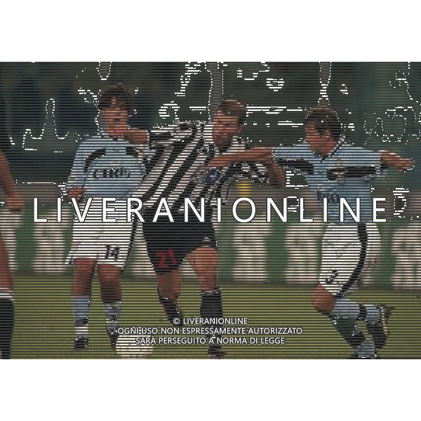 29-08 1998 TORINO- SUPERCOPPA ITALIANA JUVENTUS LAZIO 1-2 NELLA FOTO ZINEDINE ZIDANE SERGIO CONCEICAO E GIORGIO VENTURINI AG ALDO LIVERANI SAS