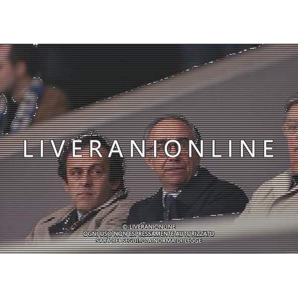 06-05-1998 -PARIGI FINALE DI COPPA UEFA LAZIO INTER 0-3 NELLA FOTO MICHEL PLATINI E FRANCO CARRARO AG ALDO LIVERANI SAS