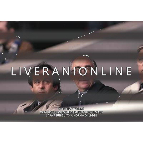 06-05-1998 -PARIGI FINALE DI COPPA UEFA LAZIO INTER 0-3 NELLA FOTO MICHEL PLATINI E FRANCO CARRARO AG ALDO LIVERANI SAS