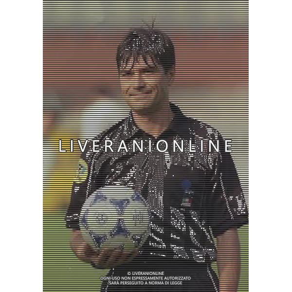 15-09-1999 COMO-COPPA ITALIA COMO NAPOLI 1-2 NELLA FOTO ARBITRO ALFREDO TRENTALANGE AG ALDO LIVERANI SAS