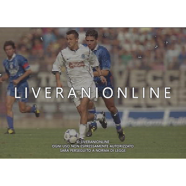15-09-1999 COMO-COPPA ITALIA COMO NAPOLI 1-2 NELLA FOTO ANSELMO ROBBIATI AG ALDO LIVERANI SAS