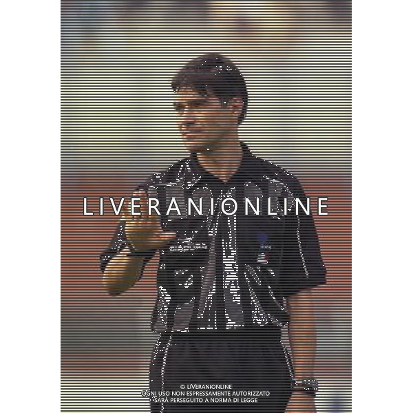 15-09-1999 COMO-COPPA ITALIA COMO NAPOLI 1-2 NELLA FOTO ARBITRO ALFREDO TRENTALANGE AG ALDO LIVERANI SAS