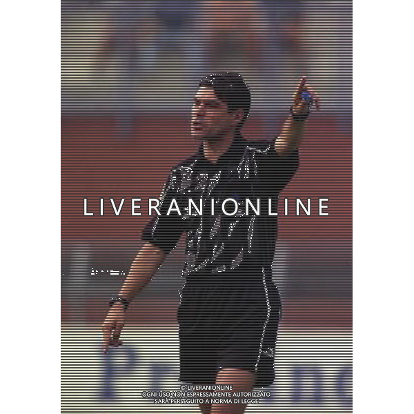 15-09-1999 COMO-COPPA ITALIA COMO NAPOLI 1-2 NELLA FOTO ARBITRO ALFREDO TRENTALANGE AG ALDO LIVERANI SAS
