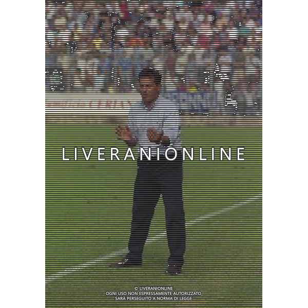 15-09-1999 COMO-COPPA ITALIA COMO NAPOLI 1-2 NELLA FOTO WALTER NOVELLINO ALLENATORE NAPOLI AG ALDO LIVERANI SAS