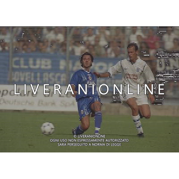 15-09-1999 COMO-COPPA ITALIA COMO NAPOLI 1-2 NELLA FOTO GENNARO SCARLATO AG ALDO LIVERANI SAS