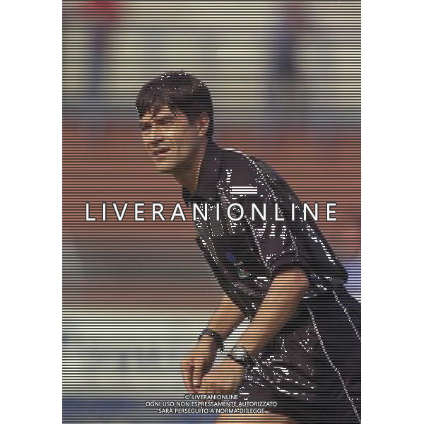 15-09-1999 COMO-COPPA ITALIA COMO NAPOLI 1-2 NELLA FOTO ARBITRO ALFREDO TRENTALANGE AG ALDO LIVERANI SAS