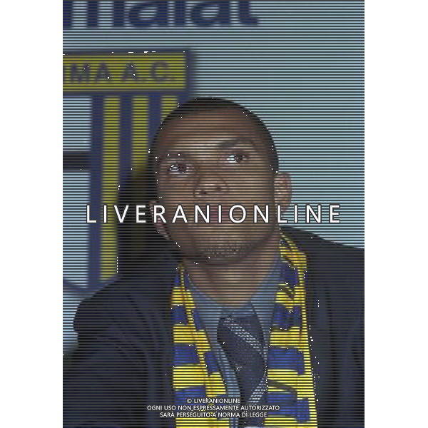 1999- PARMA PRESENTAZIONE DEL NUOVO GIOCATORE MARCIO AMOROSO NELLA FOTO MARCIO AMOROSO AG ALDO LIVERANI SAS
