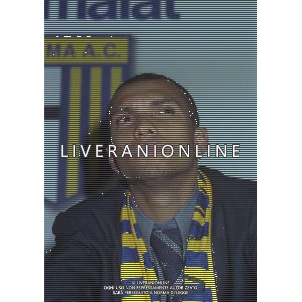 1999- PARMA PRESENTAZIONE DEL NUOVO GIOCATORE MARCIO AMOROSO NELLA FOTO MARCIO AMOROSO AG ALDO LIVERANI SAS