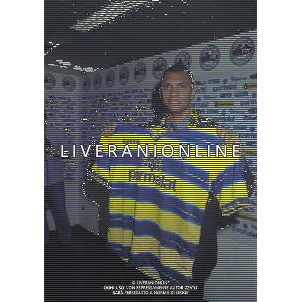 1999- PARMA PRESENTAZIONE DEL NUOVO GIOCATORE MARCIO AMOROSO NELLA FOTO MARCIO AMOROSO AG ALDO LIVERANI SAS
