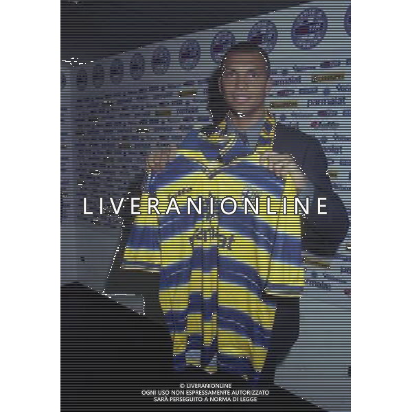 1999- PARMA PRESENTAZIONE DEL NUOVO GIOCATORE MARCIO AMOROSO NELLA FOTO MARCIO AMOROSO AG ALDO LIVERANI SAS