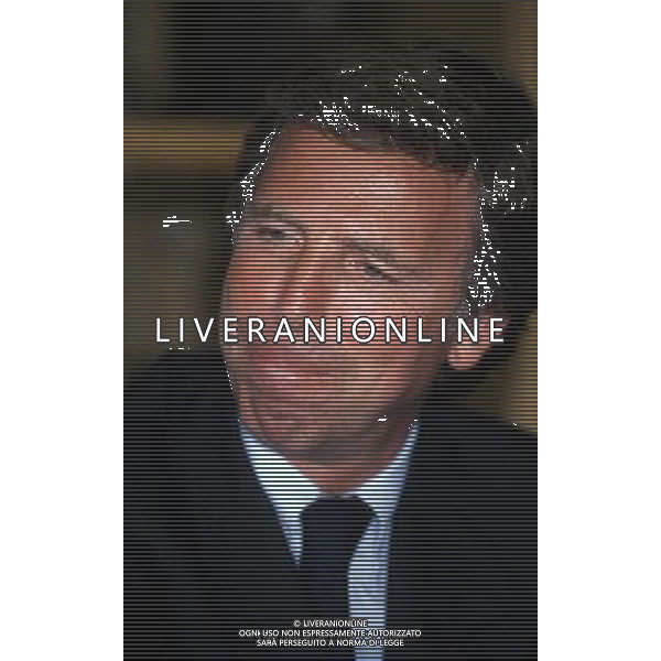 1997- COMO CONFERENZA STAMPA DEI PRESIDENTI MARIO BERETTA ED ENRICO PREZIOSI PER L\'ACQUISTO DEL COMO CALCIO NELLA FOTO ENRICO PREZIOSI AG ALDO LIVERANI SAS