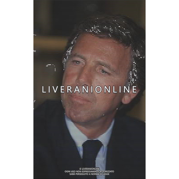 1997- COMO CONFERENZA STAMPA DEI PRESIDENTI MARIO BERETTA ED ENRICO PREZIOSI PER L\'ACQUISTO DEL COMO CALCIO NELLA FOTO ENRICO PREZIOSI AG ALDO LIVERANI SAS