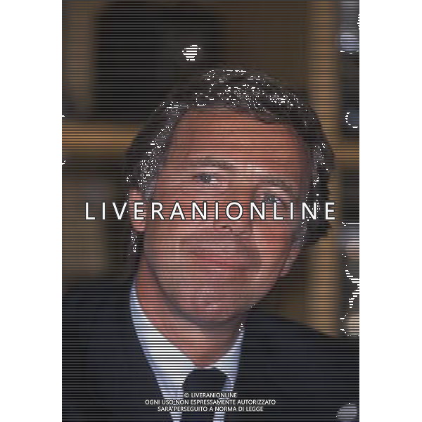 1997- COMO CONFERENZA STAMPA DEI PRESIDENTI MARIO BERETTA ED ENRICO PREZIOSI PER L\'ACQUISTO DEL COMO CALCIO NELLA FOTO ENRICO PREZIOSI AG ALDO LIVERANI SAS