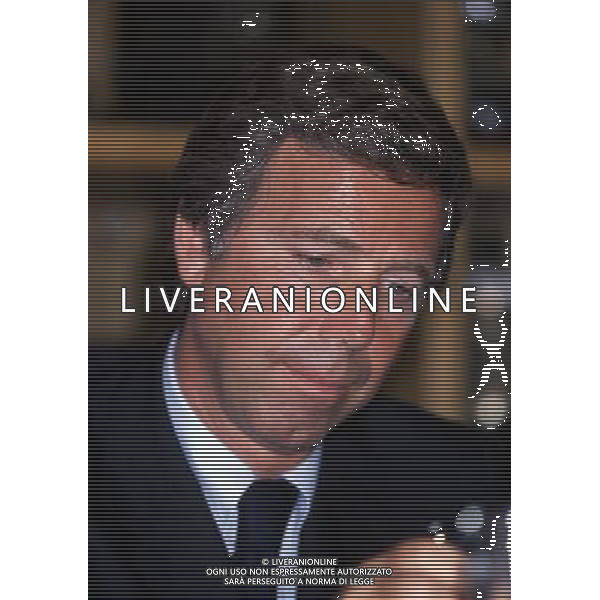 1997- COMO CONFERENZA STAMPA DEI PRESIDENTI MARIO BERETTA ED ENRICO PREZIOSI PER L\'ACQUISTO DEL COMO CALCIO NELLA FOTO ENRICO PREZIOSI AG ALDO LIVERANI SAS