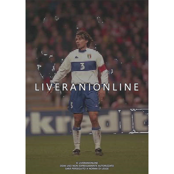 27-03-1999 COPENAGHEN-QUALIFICAZIONI EUROPEI PARKEN STADIUM DANIMARCA ITALIA 1-2 NELLA FOTO PAOLO MALDINI AG ALDO LIVERANI SAS 