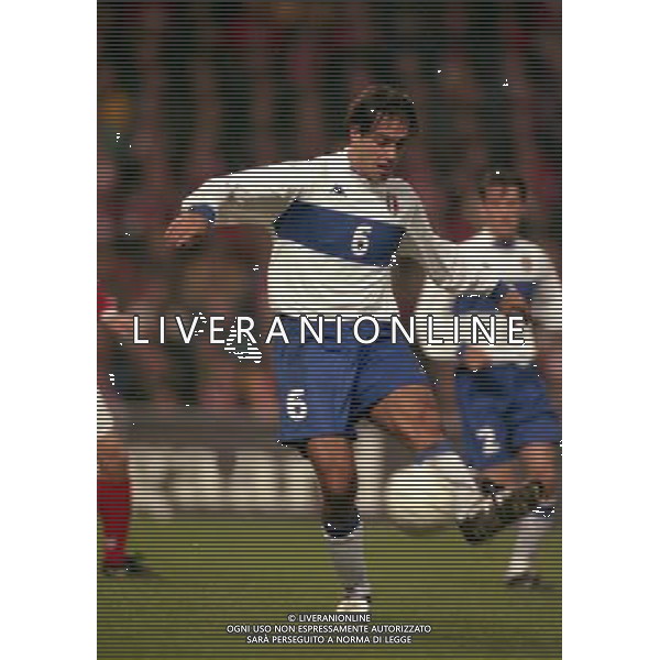 27-03-1999 COPENAGHEN-QUALIFICAZIONI EUROPEI PARKEN STADIUM DANIMARCA ITALIA 1-2 NELLA FOTO ALESSANDRO NESTA AG ALDO LIVERANI SAS