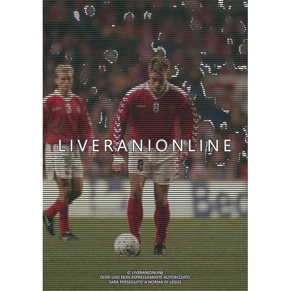 27-03-1999 COPENAGHEN-QUALIFICAZIONI EUROPEI PARKEN STADIUM DANIMARCA ITALIA 1-2 NELLA FOTO CLAUS THOMSEN AG ALDO LIVERANI SAS 