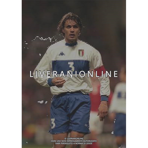 27-03-1999 COPENAGHEN-QUALIFICAZIONI EUROPEI PARKEN STADIUM DANIMARCA ITALIA 1-2 NELLA FOTO PAOLO MALDINI AG ALDO LIVERANI SAS 
