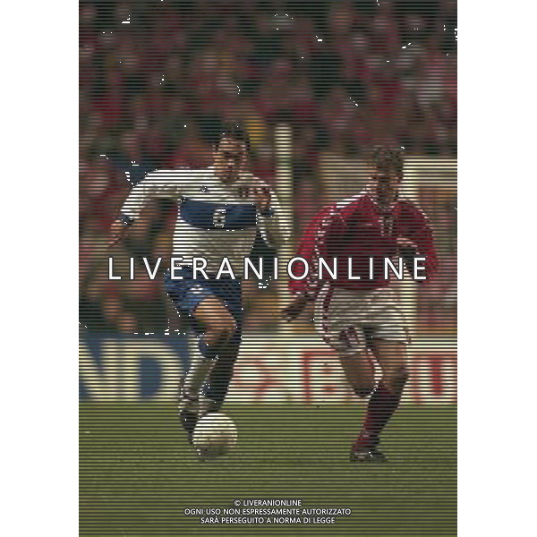 27-03-1999 COPENAGHEN-QUALIFICAZIONI EUROPEI PARKEN STADIUM DANIMARCA ITALIA 1-2 NELLA FOTO ALESSANDRO NESTA AG ALDO LIVERANI SAS 
