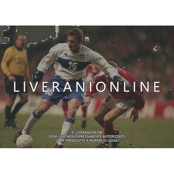 27-03-1999 COPENAGHEN-QUALIFICAZIONI EUROPEI PARKEN STADIUM DANIMARCA ITALIA 1-2 NELLA FOTO FRANCESCO TOTTI AG ALDO LIVERANI SAS 