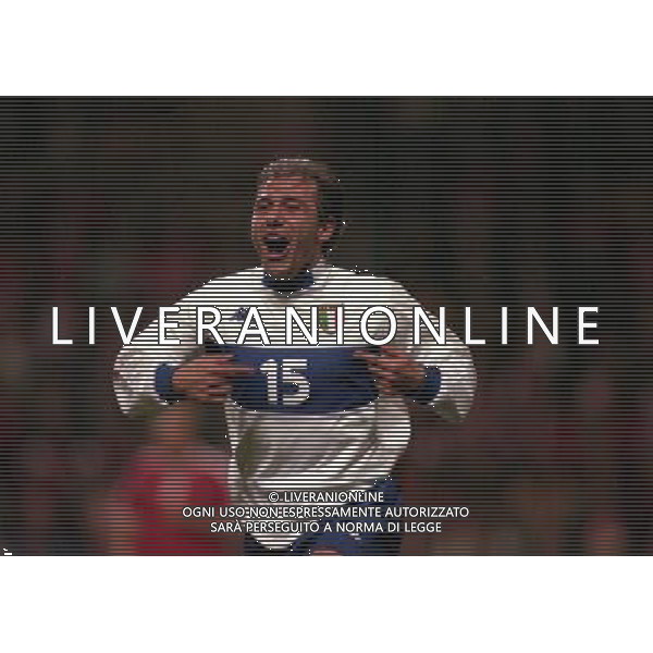 27-03-1999 COPENAGHEN-QUALIFICAZIONI EUROPEI PARKEN STADIUM DANIMARCA ITALIA 1-2 NELLA FOTO ANTONIO CONTE AG ALDO LIVERANI SAS