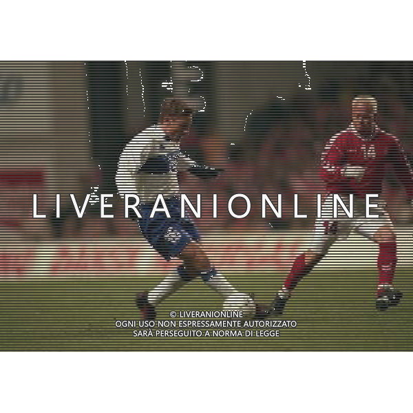 27-03-1999 COPENAGHEN-QUALIFICAZIONI EUROPEI PARKEN STADIUM DANIMARCA ITALIA 1-2 NELLA FOTO FRANCESCO TOTTI AG ALDO LIVERANI SAS 