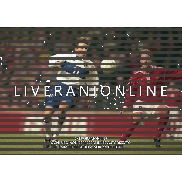 27-03-1999 COPENAGHEN-QUALIFICAZIONI EUROPEI PARKEN STADIUM DANIMARCA ITALIA 1-2 NELLA FOTO EUSEBIO DI FRANCESCO AG ALDO LIVERANI SAS 