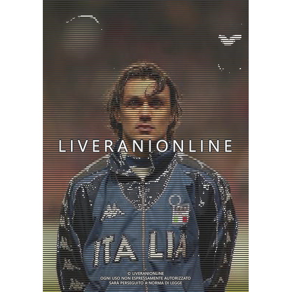 27-03-1999 COPENAGHEN-QUALIFICAZIONI EUROPEI PARKEN STADIUM DANIMARCA ITALIA 1-2 NELLA FOTO PAOLO MALDINI AG ALDO LIVERANI SAS 