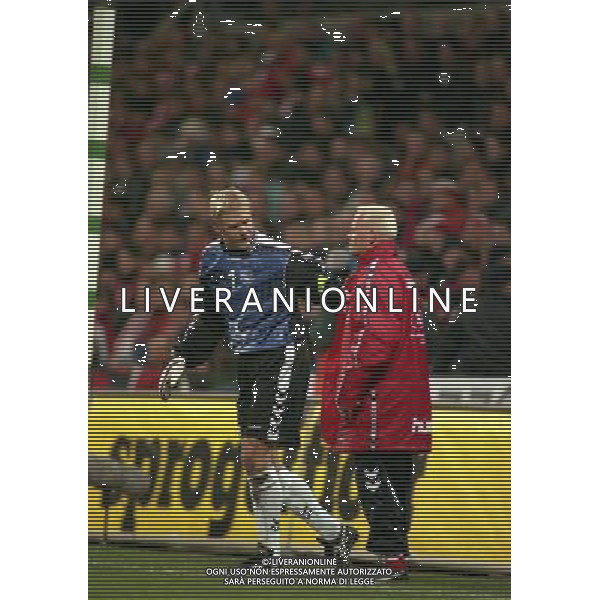 27-03-1999 COPENAGHEN-QUALIFICAZIONI EUROPEI PARKEN STADIUM DANIMARCA ITALIA 1-2 NELLA FOTO PETER SCHMEICHEL AG ALDO LIVERANI SAS