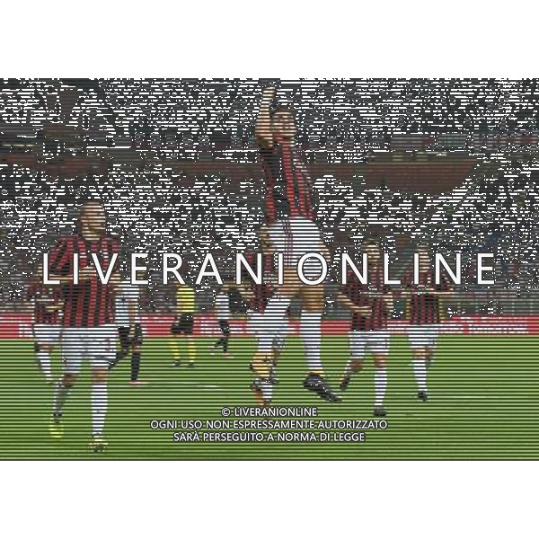 UEFA Europa League 2017/2018 Playoff Andata Milano - 17.03.2017 Milan-Shkendija Nella Foto:andre silva esulta /Ph.Vitez-Ag. Aldo Liverani