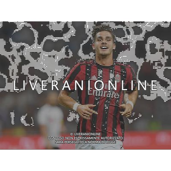 UEFA Europa League 2017/2018 Playoff Andata Milano - 17.03.2017 Milan-Shkendija Nella Foto:andre silva esulta primo gol /Ph.Vitez-Ag. Aldo Liverani