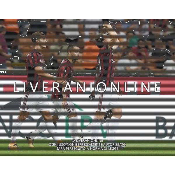 UEFA Europa League 2017/2018 Playoff Andata Milano - 17.03.2017 Milan-Shkendija Nella Foto:montolivo esulta /Ph.Vitez-Ag. Aldo Liverani