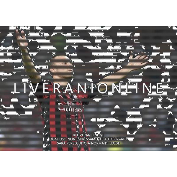 UEFA Europa League 2017/2018 Playoff Andata Milano - 17.03.2017 Milan-Shkendija Nella Foto:antonelli esulta /Ph.Vitez-Ag. Aldo Liverani