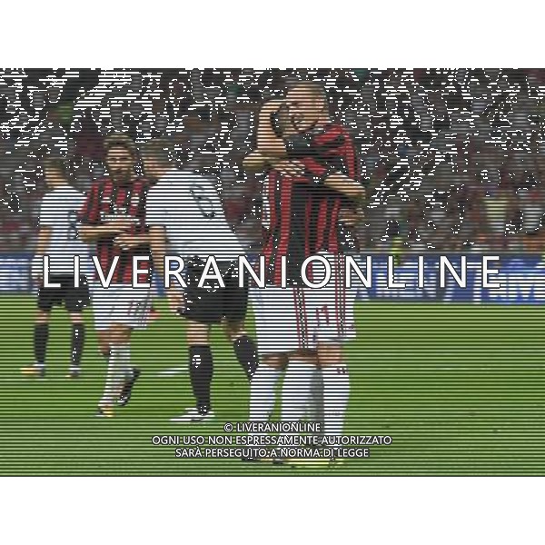 UEFA Europa League 2017/2018 Playoff Andata Milano - 17.03.2017 Milan-Shkendija Nella Foto:antonelli esulta /Ph.Vitez-Ag. Aldo Liverani