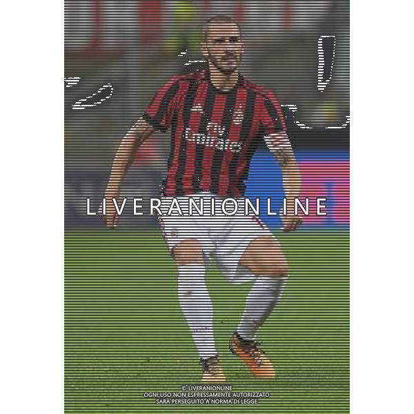 UEFA Europa League 2017/2018 Playoff Andata Milano - 17.03.2017 Milan-Shkendija Nella Foto:Bonucci Leonardo /Ph.Vitez-Ag. Aldo Liverani