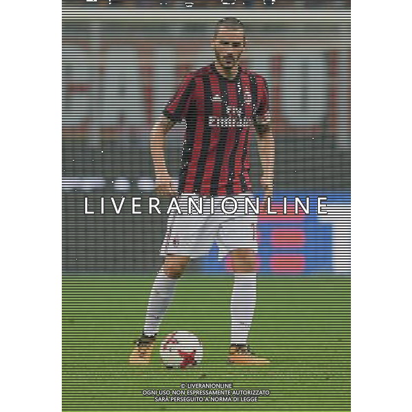 UEFA Europa League 2017/2018 Playoff Andata Milano - 17.03.2017 Milan-Shkendija Nella Foto:Bonucci Leonardo /Ph.Vitez-Ag. Aldo Liverani