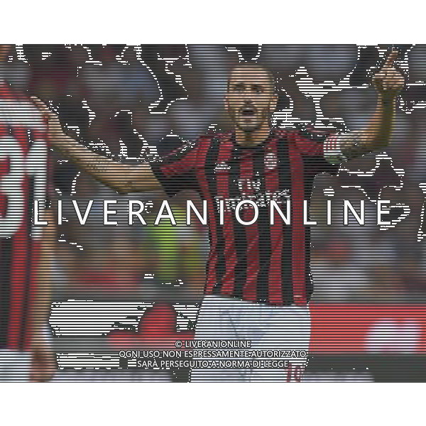 UEFA Europa League 2017/2018 Playoff Andata Milano - 17.03.2017 Milan-Shkendija Nella Foto:Bonucci Leonardo /Ph.Vitez-Ag. Aldo Liverani