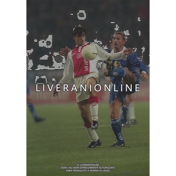 21-10-1997 AMSTERDAM- COPPA UEFA AJAX UDINESE 1-0 NELLA FOTO DANI-PULPITO D\'IGNAZIO AG ALDO LIVERANI SAS