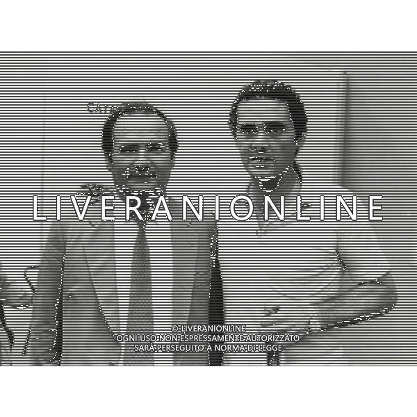 RETROSPETTIVA GIANNI DI MARZIO ALLENATORE NELLA FOTO GIANNI DI MARZIO CON IL PRESIDENTE DEL CATANIA MASSIMINO ANGELO AG ALDO LIVERANI SAS