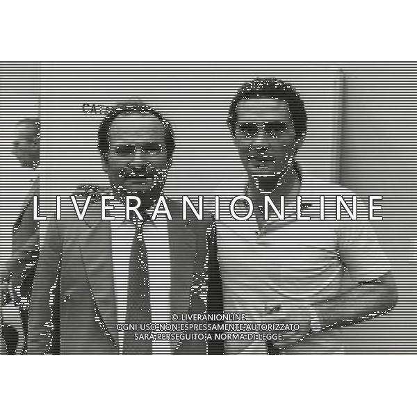 RETROSPETTIVA GIANNI DI MARZIO ALLENATORE NELLA FOTO GIANNI DI MARZIO CON IL PRESIDENTE DEL CATANIA ANGELO MASSIMINO AG ALDO LIVERANI SAS